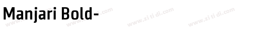 Manjari Bold字体转换